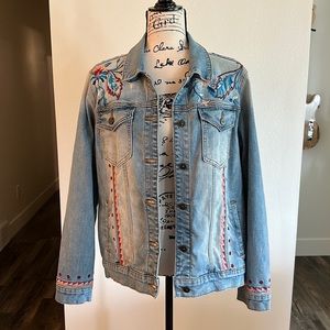 Driftwood Embroidered Denim Jacket
